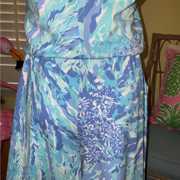 Lilly Pulitzer NWT Lala Romper Blue Haven Hey Hey Soleil $138 Size XS - Picture 6 of 11